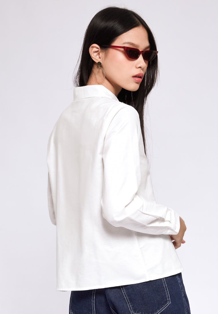 Basic Long Sleeve Loose Shirt