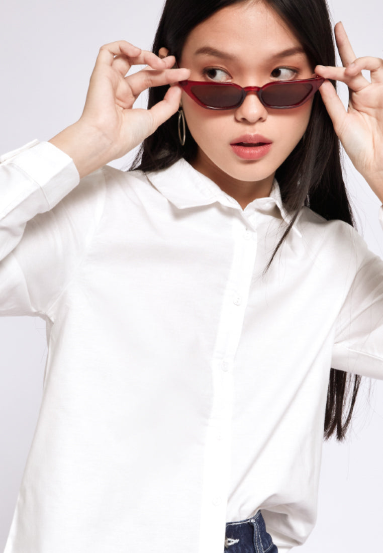 Basic Long Sleeve Loose Shirt