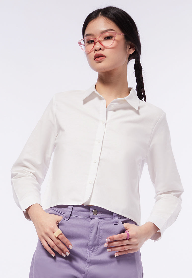 Long Sleeve Crop Shirt