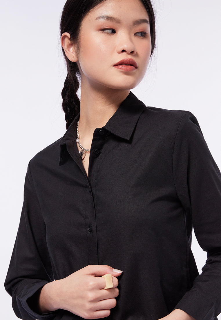 Long Sleeve Crop Shirt