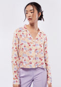 Long Sleeve Crop Blouse
