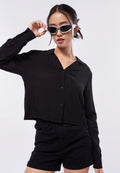 Long Sleeve Crop Blouse