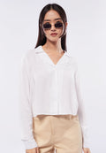 Long Sleeve Crop Blouse