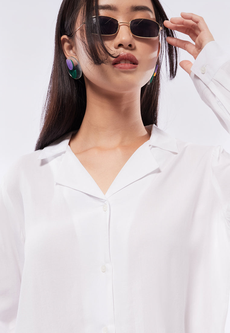 Long Sleeve Crop Blouse