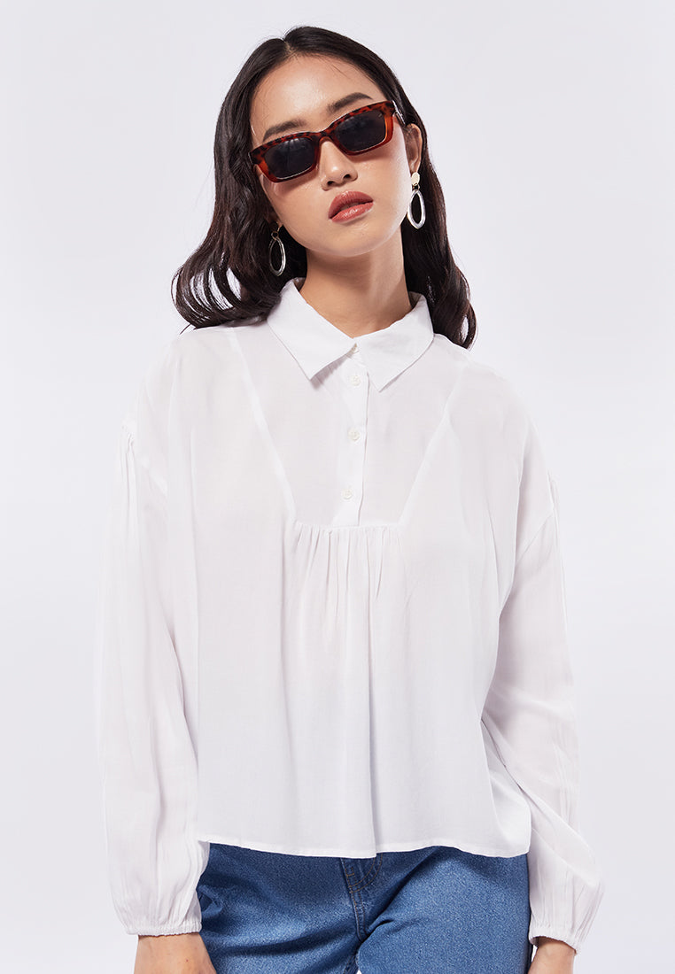 Balloon Long Sleeve Blouse
