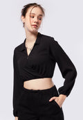 V-Neck Long Sleeve Top