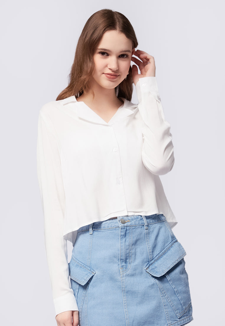 Long Sleeve Crop Shirt
