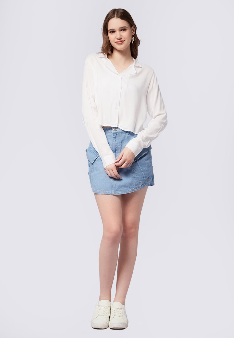 Long Sleeve Crop Shirt