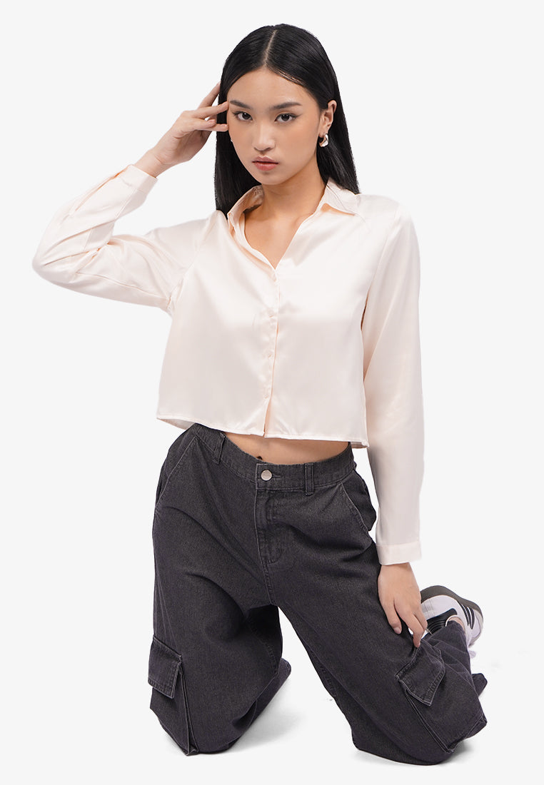 V-Neck Long Sleeve Shirt