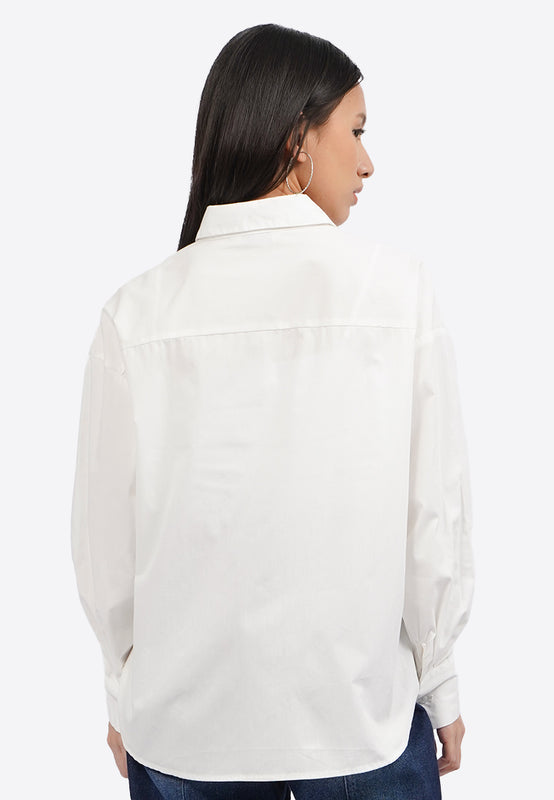 Oversized Long Sleeve Blouse