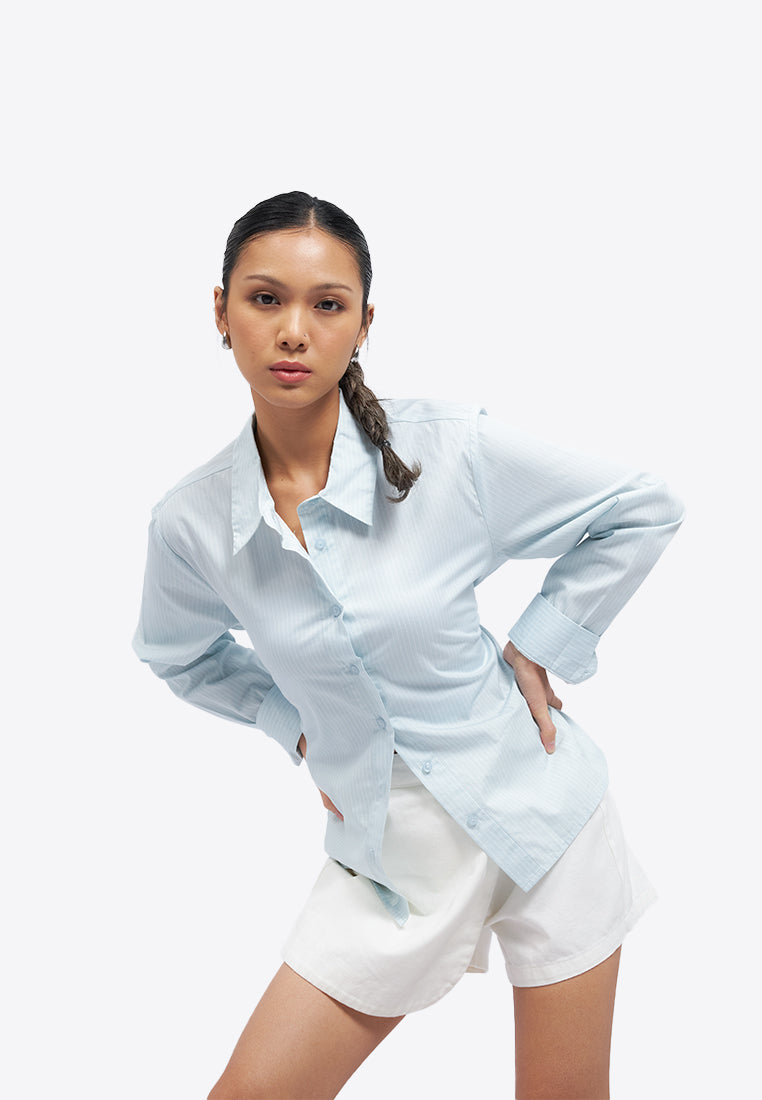 Back Tied Long Sleeve Shirt