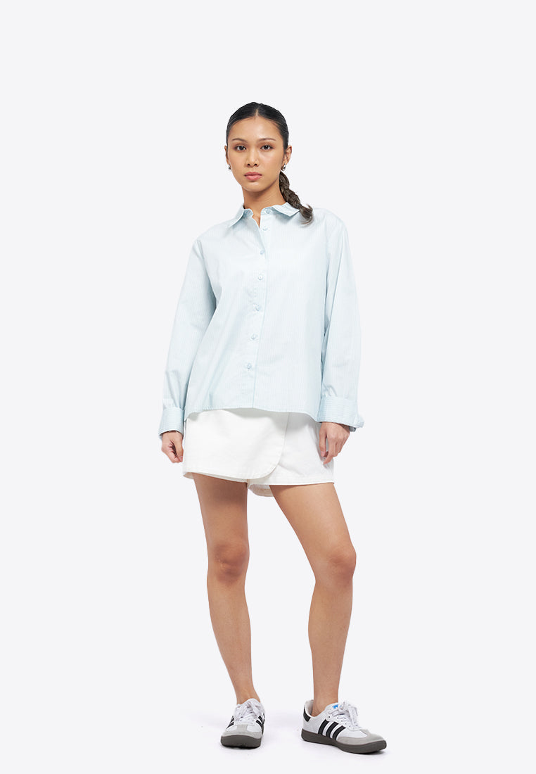 Back Tied Long Sleeve Shirt