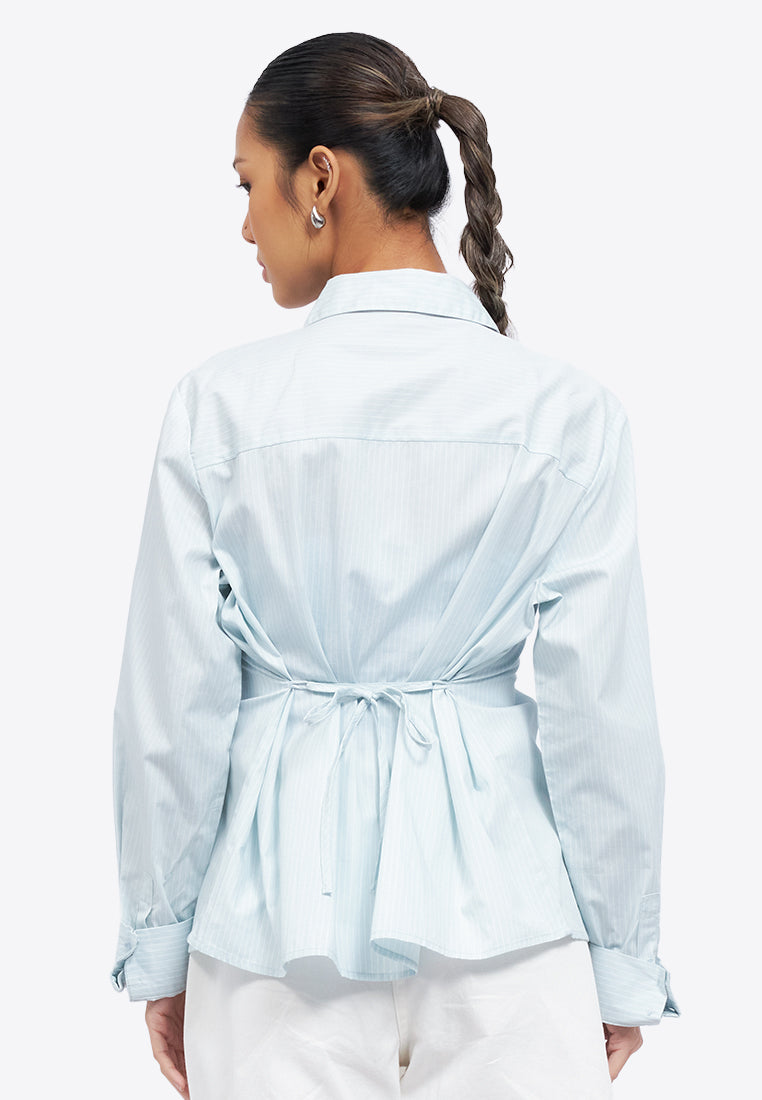 Back Tied Long Sleeve Shirt