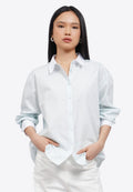 Contrast Detail Long Sleeve Shirt