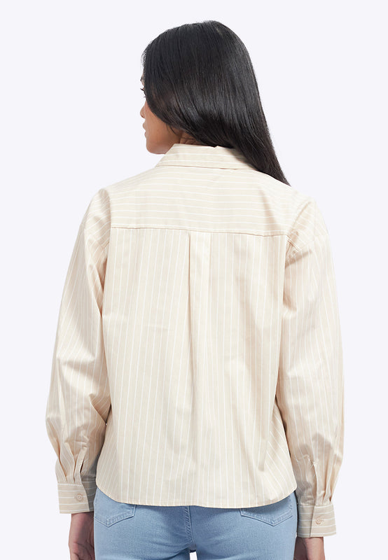 Stripes Shirt with Tied Details