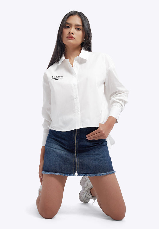 Hi Low Hem Long Sleeve Shirt