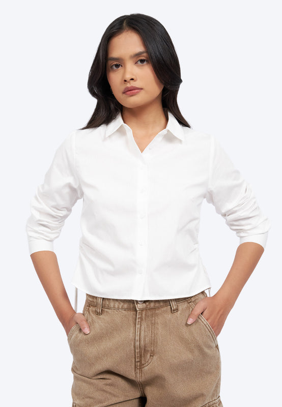 Long Sleeve Ruched Shirt