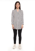 V-Neck Long Blouse