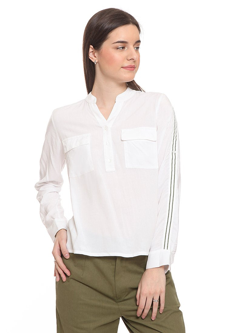 Utility Shirt With Stripe Tape
