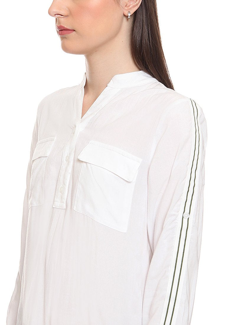 Utility Shirt With Stripe Tape