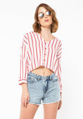 Loose Blouse with Buttons