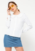 Shirt with Wide Collar