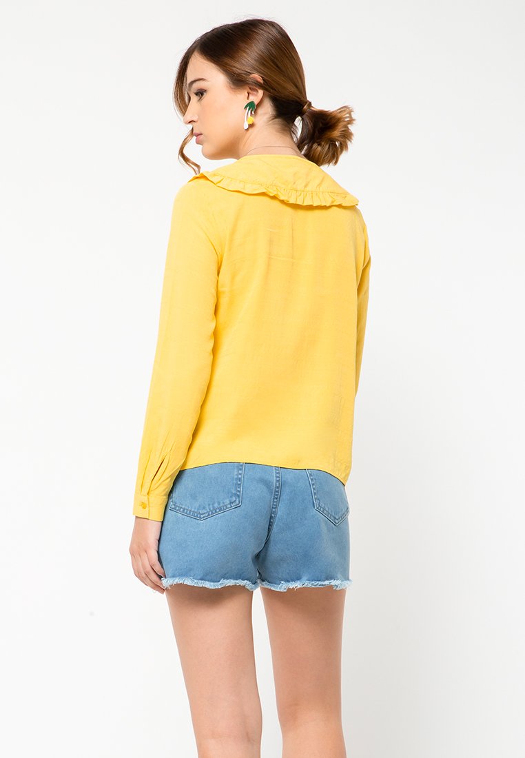 Shirt with Wide Collar