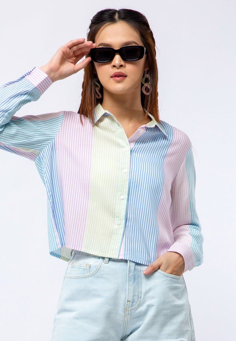Printed Crop Shirt
