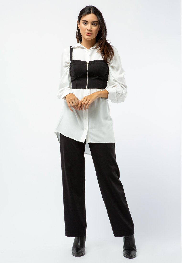 Long Sleeve Oversized Blouse