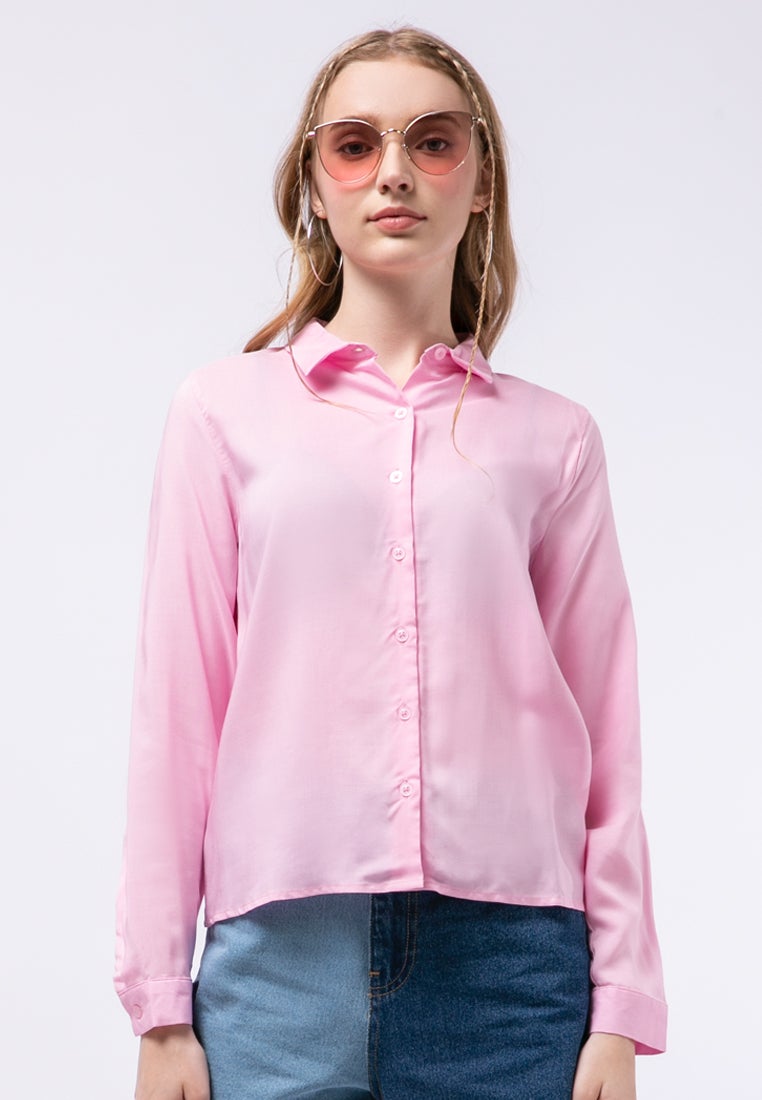Basic Long Sleeve Blouse
