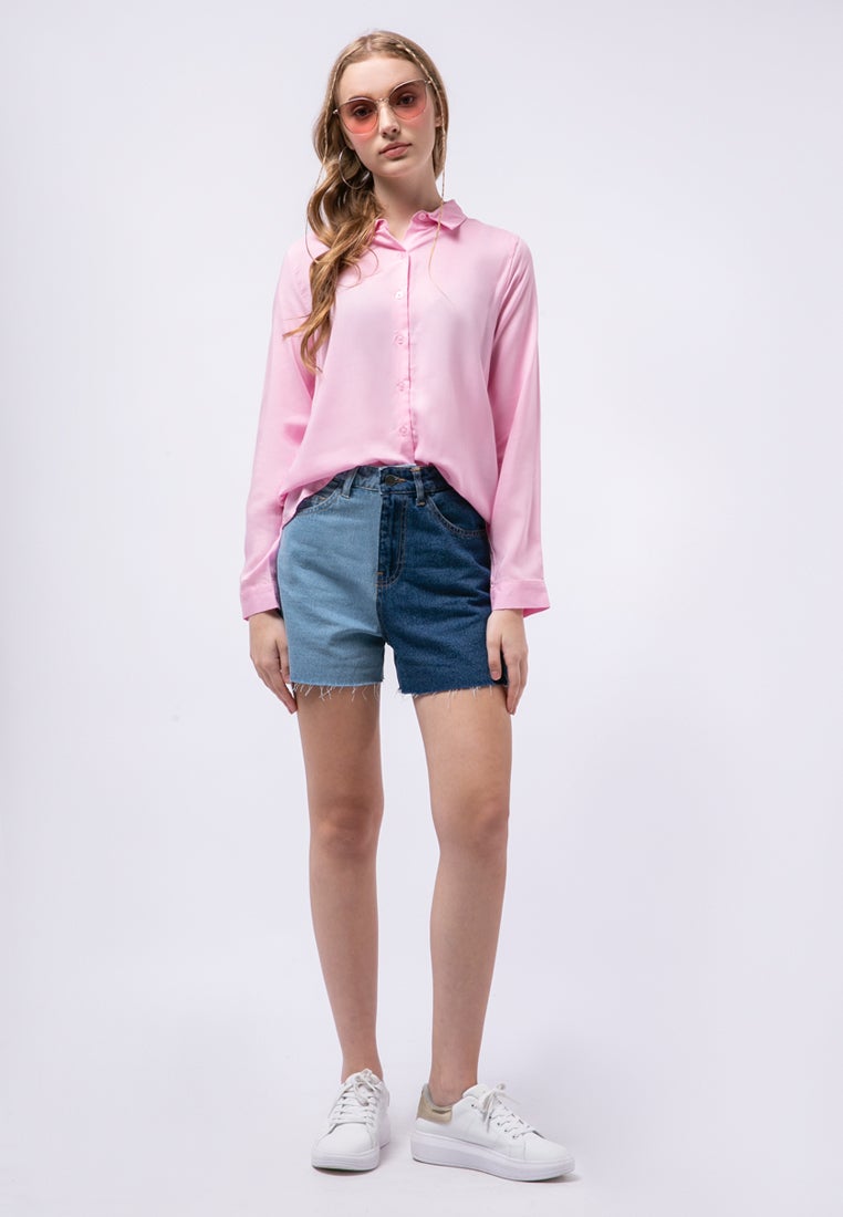 Basic Long Sleeve Blouse