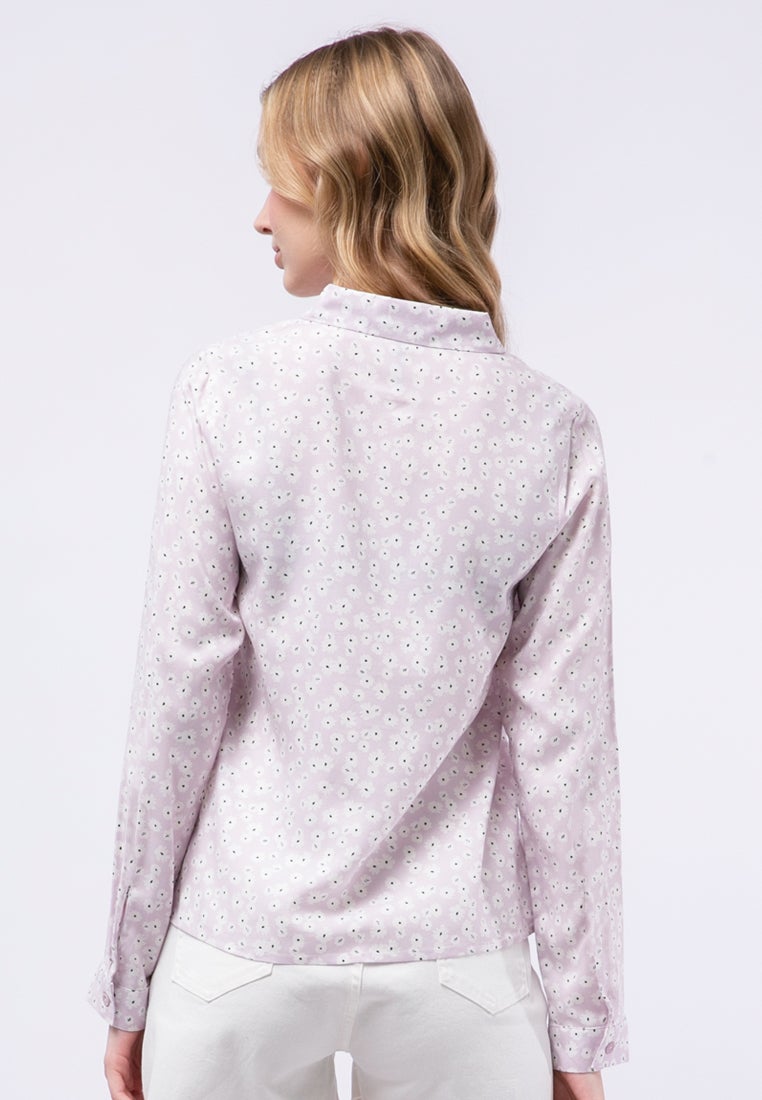 Long Sleeve Printed Blouse