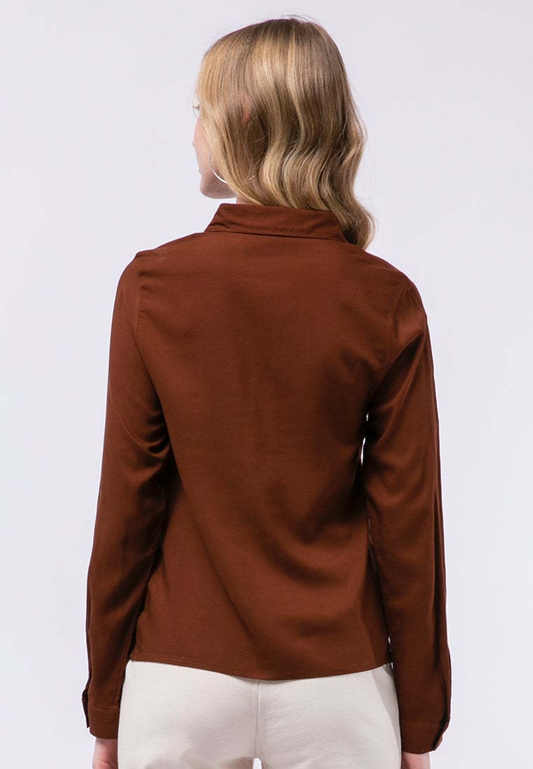 Long Sleeve Loose Blouse