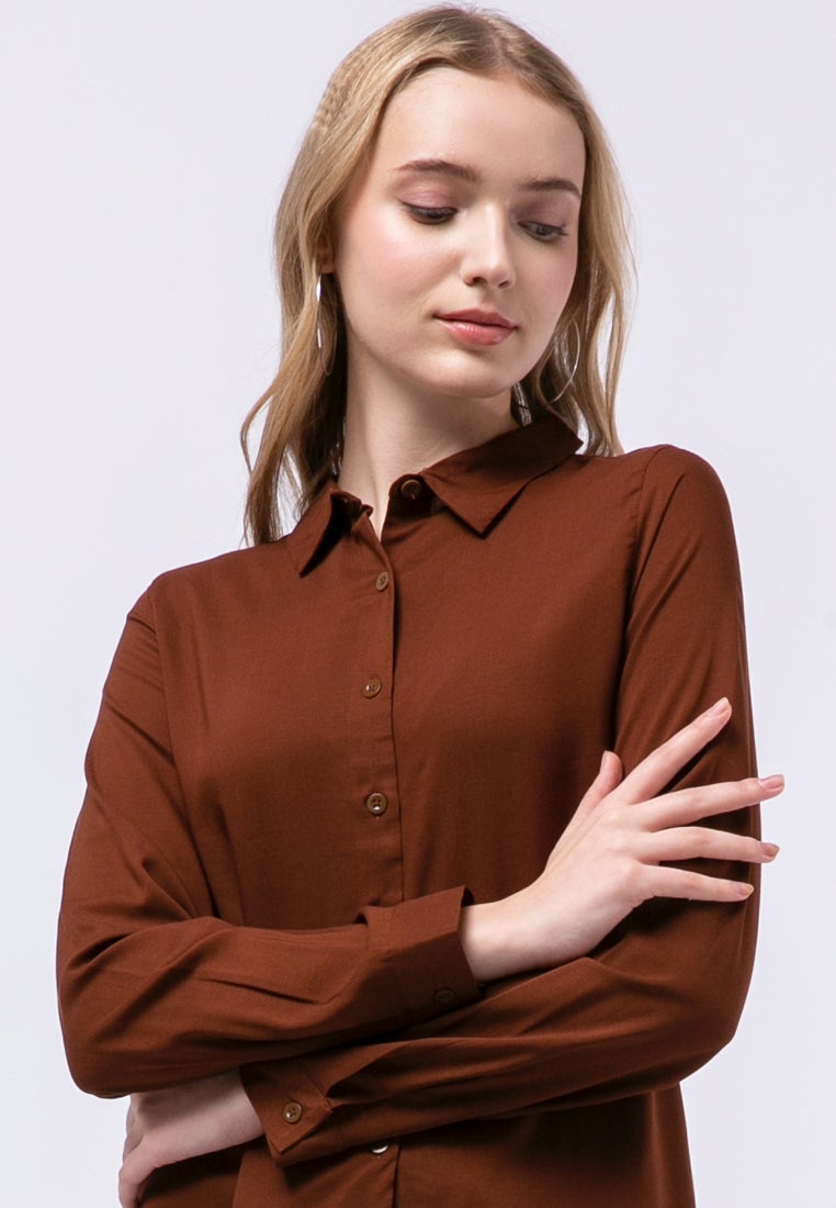 Long Sleeve Loose Blouse