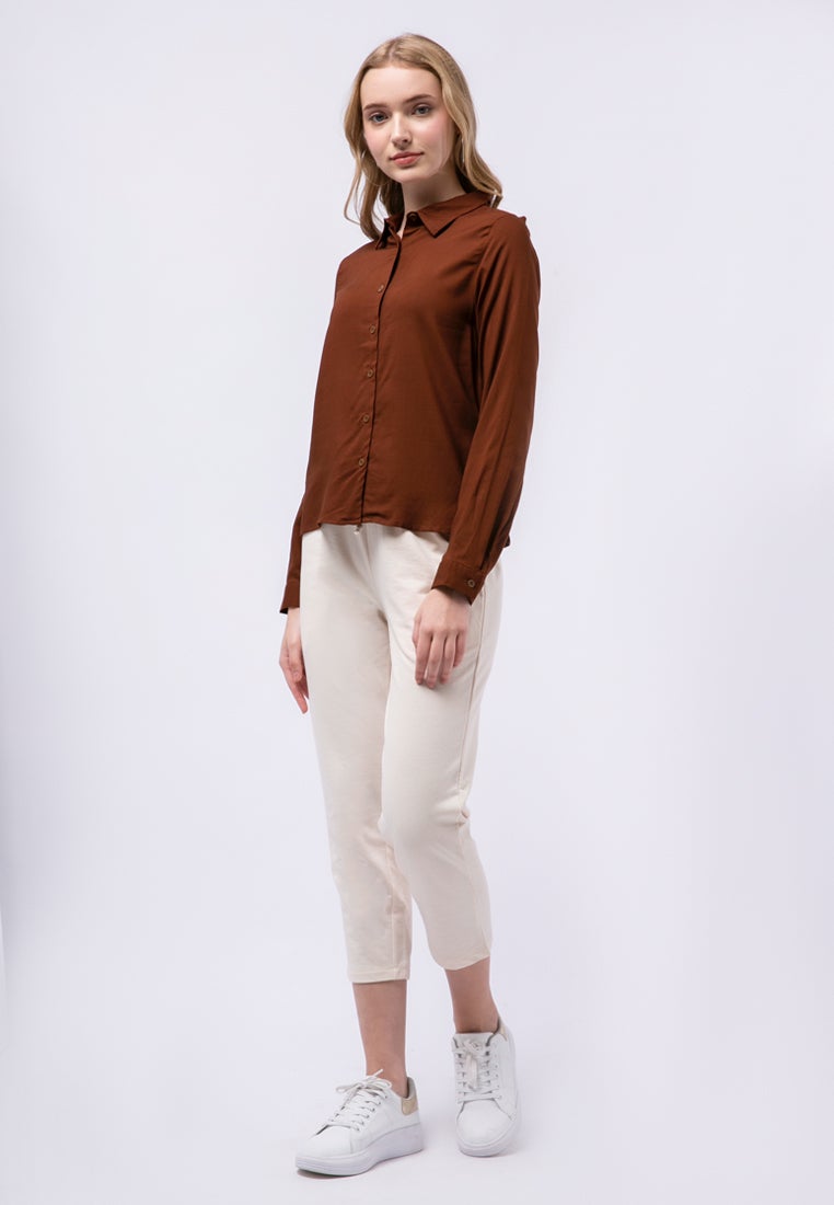 Long Sleeve Loose Blouse