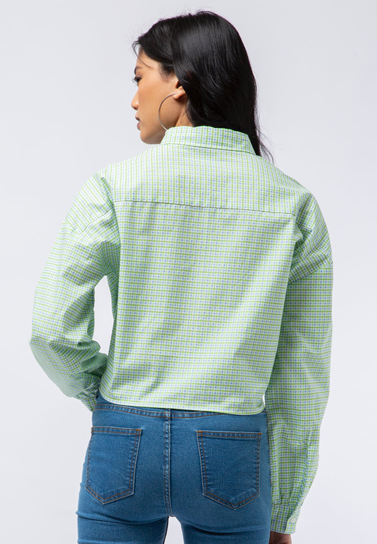 Long Sleeve Shirt with Tied Hem