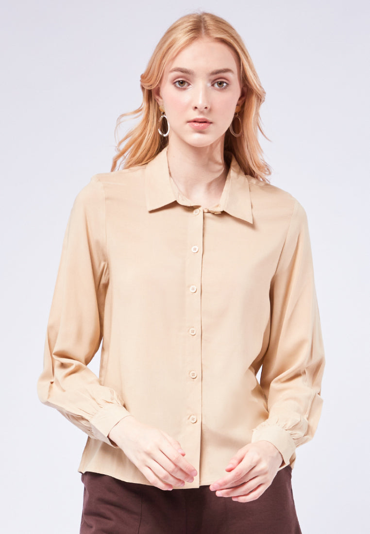 Balloon Sleeve Loose Blouse