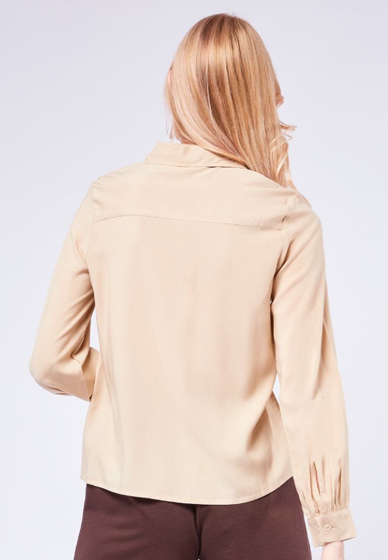 Balloon Sleeve Loose Blouse