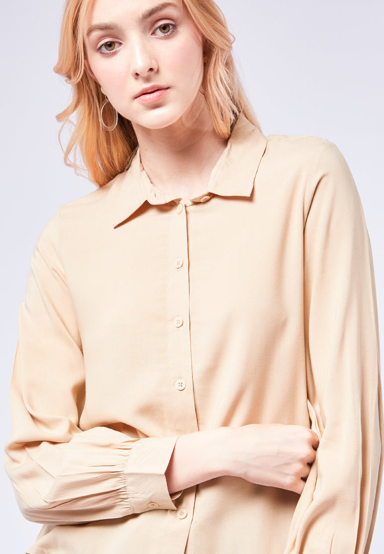 Balloon Sleeve Loose Blouse