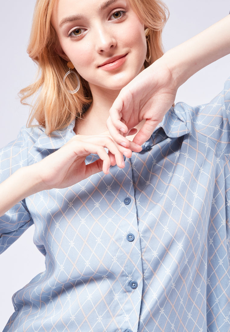 Balloon Sleeve Loose Blouse
