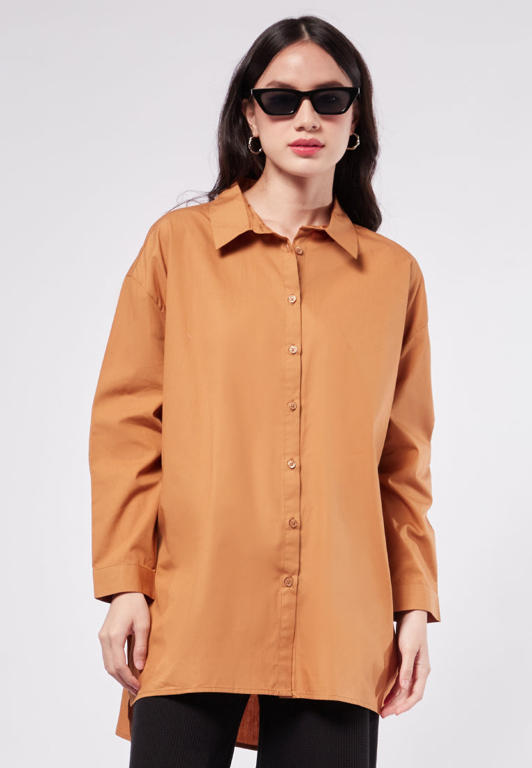 Oversized Long Sleeve Blouse