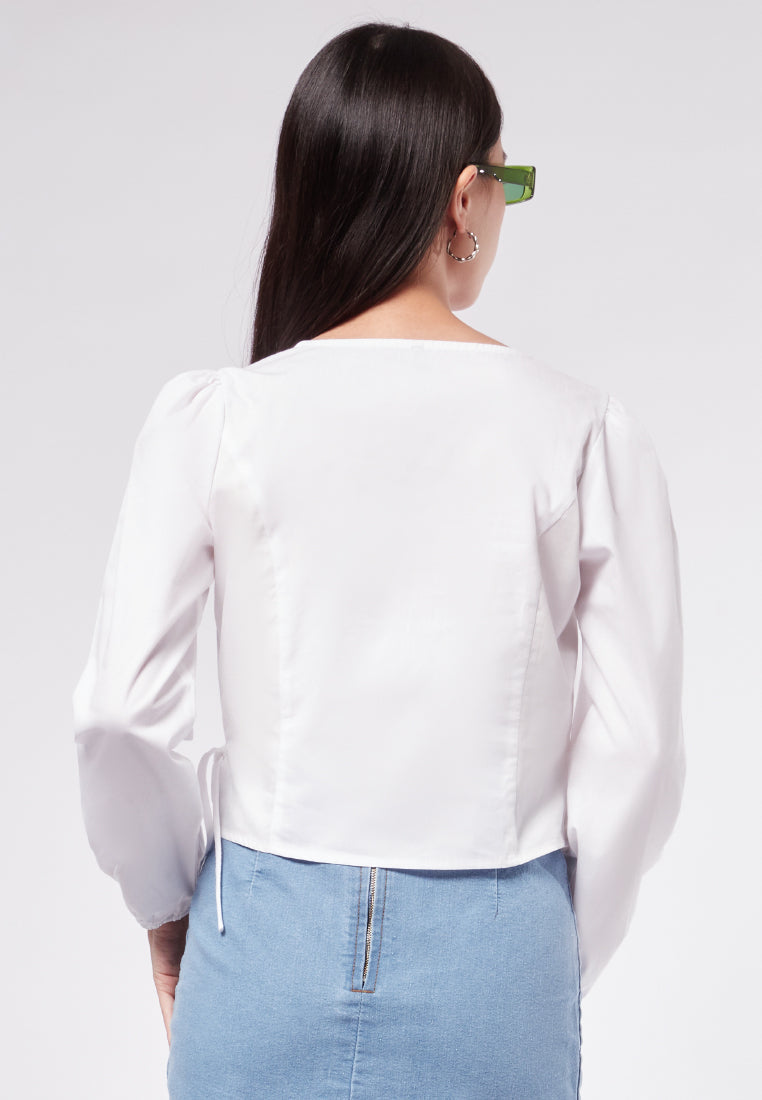 V-Neck Wrap Blouse