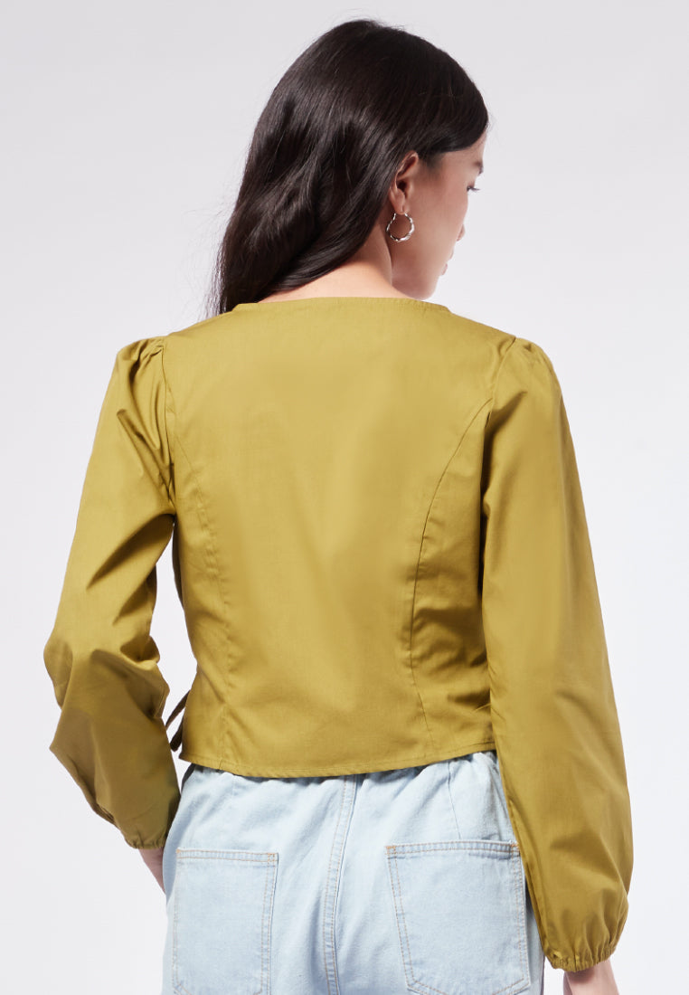 V-Neck Wrap Blouse