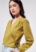 V-Neck Wrap Blouse