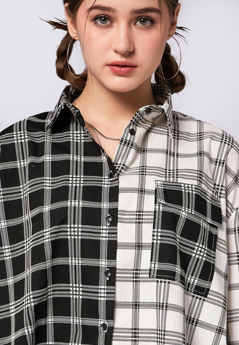 Oversized Long Sleeve Printed Shirt