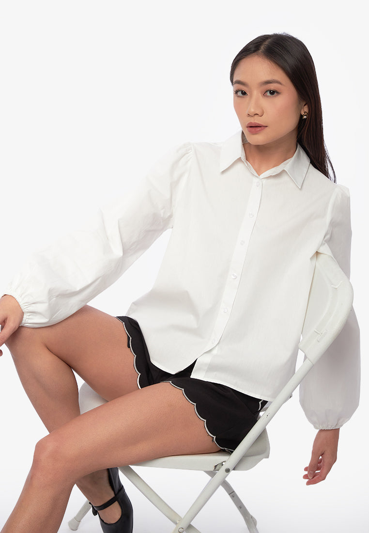 Balloon Long Sleeve Blouse