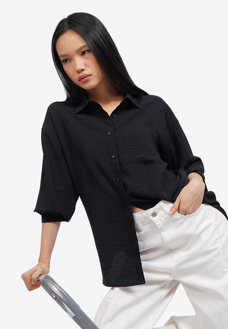 Flowing Button Up Shirt