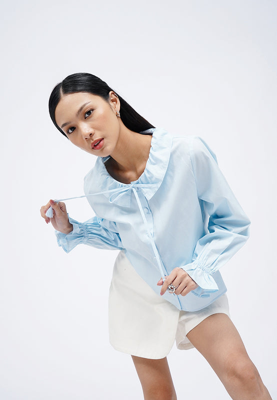 Peterpan Collar Button Up Blouse