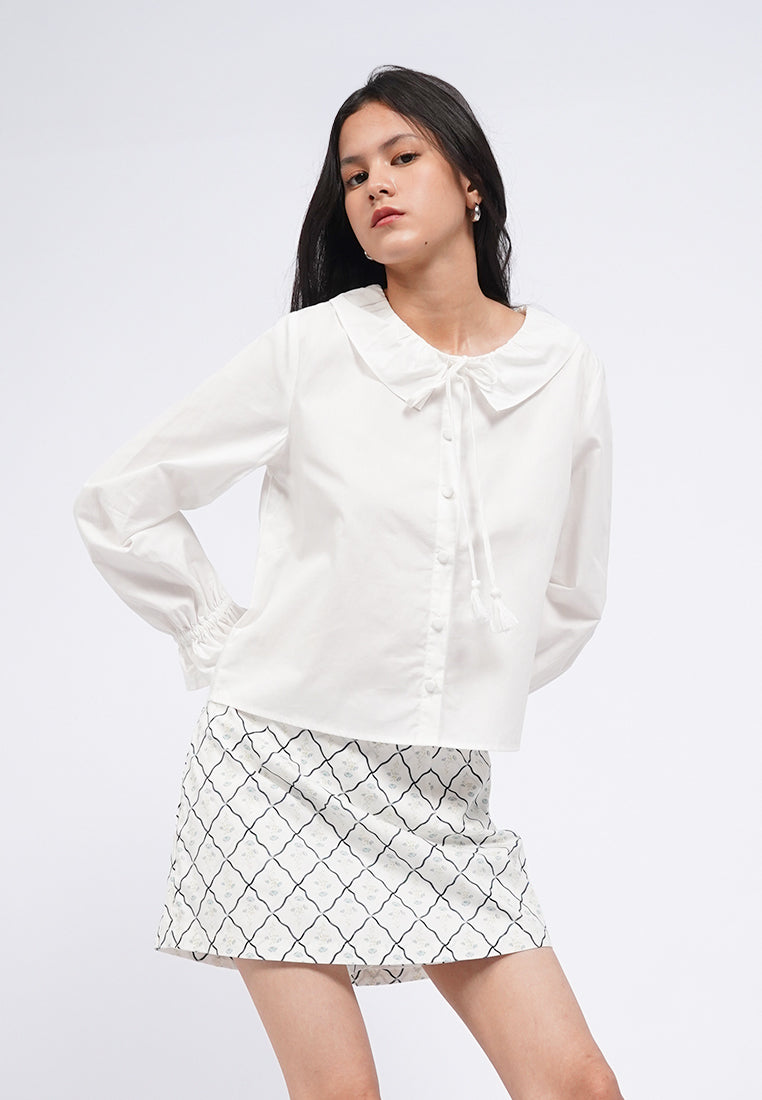 Peterpan Collar Button Up Blouse