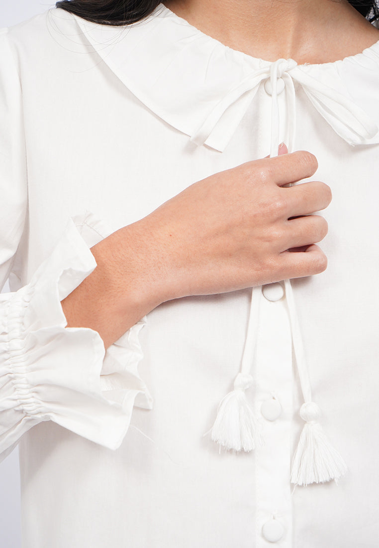 Peterpan Collar Button Up Blouse
